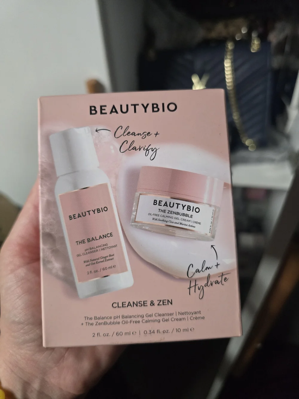 NWT BeautyBio The Balance Cleanser & The ZenBubble Gel Cream Set